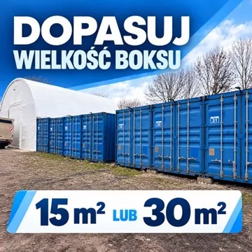 Grafika: dopasuj wielkość boksu, 15 m² lub 30 m²